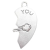 Pendant Lead-Free Zinc Alloy Jewelry Findings，30x15mm hole=1mm Sold per pkg of 400