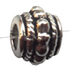 European Style Beads Zinc Alloy Jewelry Findings, Lead-free Cylinder 6x8mm hole=3.2mm Sold per pkg of 700
