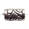 European Style Beads Zinc Alloy Jewelry Findings, Lead-free Tube 11x7mm hole=4mm, Sold per pkg of 500