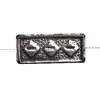 European Style Beads Zinc Alloy Jewelry Findings, Lead-free 15x6mm hole=4mm, Sold per pkg of 300