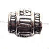 European Style Beads Zinc Alloy Jewelry Findings, Lead-free Drum 11x8mm hole=4.5mm, Sold per pkg of 300