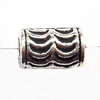 European Style Beads Zinc Alloy Jewelry Findings, Lead-free Tube 10x6mm hole=3.5mm, Sold per pkg of 700