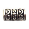 European Style Beads Zinc Alloy Jewelry Findings Lead-free, Tube 13x7mm hole=5mm, Sold per pkg of 400