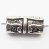 European Style Beads Zinc Alloy Jewelry Findings Lead-free, Tube 14x7mm hole=4mm, Sold per pkg of 400