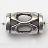 European Style Beads Zinc Alloy Jewelry Findings Lead-free, Tube 13x8mm hole=5mm, Sold per pkg of 400