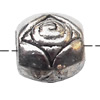 European Style Beads Zinc Alloy Jewelry Findings Lead-free, Drum 8x8mm hole=4mm, Sold per pkg of 500