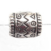 European Style Beads Zinc Alloy Jewelry Findings Lead-free, Drum 6x8mm hole=3.5mm, Sold per pkg of 800