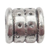 European Style Beads Zinc Alloy Jewelry Findings Lead-free, Tube 6x6mm hole=3.5mm, Sold per pkg of 1000