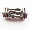 European Style Beads Zinc Alloy Jewelry Findings Lead-free, Tube 14x6mm hole=4mm, Sold per pkg of 400