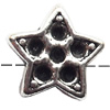 European Style Beads Zinc Alloy Jewelry Findings Lead-free, Star 13mm hole=4.5mm, Sold per pkg of 200