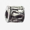 European Style Beads Zinc Alloy Jewelry Findings Lead-free, Tube 4x4mm hole=1.5mm, Sold per pkg of 3000