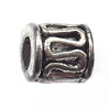 European Style Beads Zinc Alloy Jewelry Findings Lead-free, Tube 4x5mm hole=2mm, Sold per pkg of 2000
