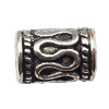 European Style Beads Zinc Alloy Jewelry Findings Lead-free, Tube 9x6mm hole=2.5mm, Sold per pkg of 800