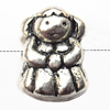 European Style Beads Zinc Alloy Jewelry Findings Lead-free, Children 13x8mm hole=4.5mm, Sold per pkg of 300