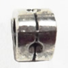 European Style Beads Zinc Alloy Jewelry Findings Lead-free, Elephant 6.5x9mm hole=4.5mm, Sold per pkg of 500
