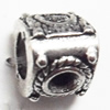 European Beads Zinc Alloy Jewelry Findings Lead-free, Elephant 7x9mm hole=4mm, Sold per pkg of 500