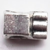 European Beads Zinc Alloy Jewelry Findings Lead-free, 12x8mm hole=4mm, Sold per pkg of 300