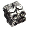 European Beads Zinc Alloy Jewelry Findings Lead-free, 7x10mm hole=7mm, Sold per pkg of 400