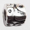 European Beads Zinc Alloy Jewelry Findings Lead-free, Tube 8x9mm hole=4.5mm, Sold per pkg of 300