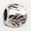 European Beads Zinc Alloy Jewelry Findings Lead-free, Drum 8x10mm hole=4.5mm, Sold per pkg of 300