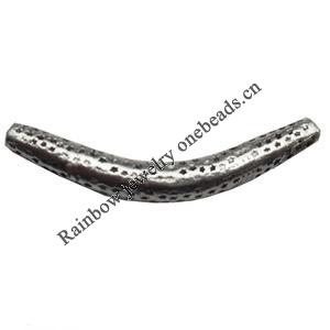 Tube，Lead-Free Zinc Alloy Jewelry Findings，32x5mm hole=1mm Sold per pkg of 400