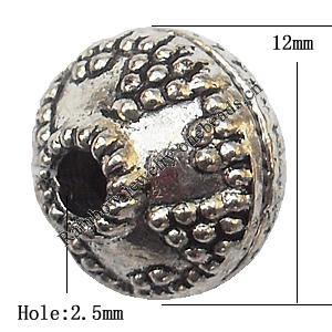 Zinc Alloy Jewelry Findings Lead-free 11x12mm hole=2.5mm Sold per pkg of 200