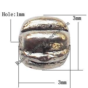 Zinc Alloy Jewelry Findings Lead-free 4.5mm hole=0.5mm Sold per pkg of 5007