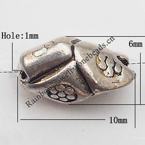 Zinc Alloy Jewelry Findings Lead-free 6x10mm hole=1mm Sold per pkg of 1000