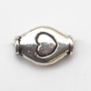 Twist Zinc Alloy Jewelry Findings Lead-free 11x7mm hole=1mm Sold per pkg of 1000