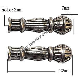 Zinc Alloy Jewelry Findings Lead-free 22x7mm hole=2mm Sold per pkg of 300