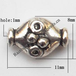 Twist Zinc Alloy Jewelry Findings Lead-free 11x8mm hole=1mm Sold per pkg of 1000