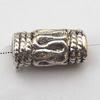 Tube Zinc Alloy Jewelry Findings Lead-free 10x5mm hole=2.5mm Sold per pkg of 1000