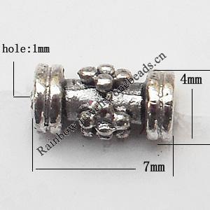 Zinc Alloy Jewelry Findings Lead-free 7x4mm hole=1mm Sold per pkg of 2000