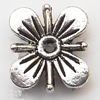 Flower Zinc Alloy Jewelry Findings Lead-free 12mm hole=1mm Sold per pkg of 500