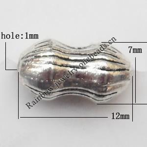 Zinc Alloy Jewelry Findings Lead-free 7x12mm hole=1mm Sold per pkg of 500