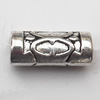Tube Zinc Alloy Jewelry Findings Lead-free 13x6mm hole=3mm Sold per pkg of 500