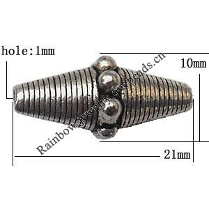 Zinc Alloy Jewelry Findings Lead-free 21x10mm hole=1mm Sold per pkg of 300