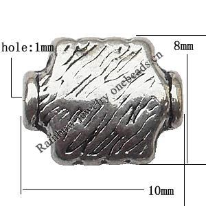 Twist Zinc Alloy Jewelry Findings Lead-free 10x8mm hole=1mm Sold per pkg of 1000