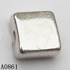 Square Zinc Alloy Jewelry Findings Lead-free 7x3mm hole=1mm Sold per pkg of 1000
