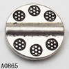 Twist Zinc Alloy Jewelry Findings Lead-free 13x13mm hole=1mm Sold per pkg of 600