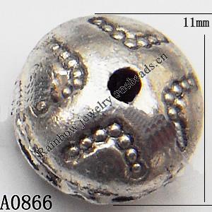 Zinc Alloy Jewelry Findings Lead-free 11x8mm hole=1mm Sold per pkg of 400