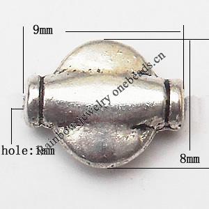 Twist Zinc Alloy Jewelry Findings Lead-free 9x8mm hole=1mm Sold per pkg of 1500