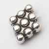 Diamond Zinc Alloy Jewelry Findings Lead-free 7x7mm hole=1mm Sold per pkg of 1000