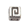 Square Zinc Alloy Jewelry Findings Lead-free 4mm hole=2.5mm Sold per pkg of 3000