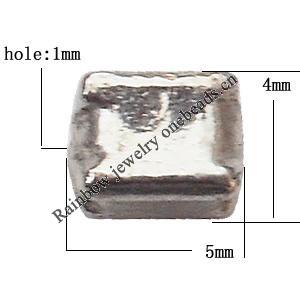 Zinc Alloy Jewelry Findings Lead-free 4x5mm hole=1mm Sold per pkg of 2000