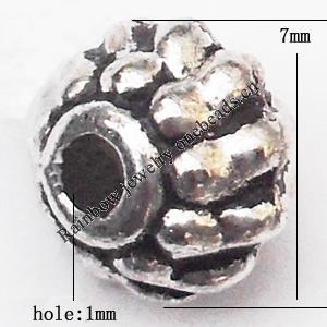 Zinc Alloy Jewelry Findings Lead-free 5x7mm hole=1mm Sold per pkg of 1000