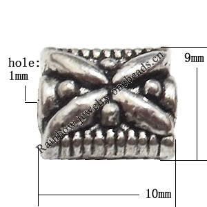 Zinc Alloy Jewelry Findings Lead-free 10x9mm hole=1mm Sold per pkg of 400
