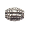 Drum Zinc Alloy Jewelry Findings Lead-free 7x5mm hole=1mm Sold per pkg of 1500