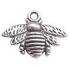 Zinc Alloy Jewelry Findings Lead-free, Pendant Bees 16x21mm hole=1.5mm Sold per pkg of 500