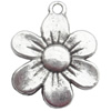 Zinc Alloy Jewelry Findings Lead-free, Pendant Flower 17x22mm hole=1mm Sold per pkg of 300